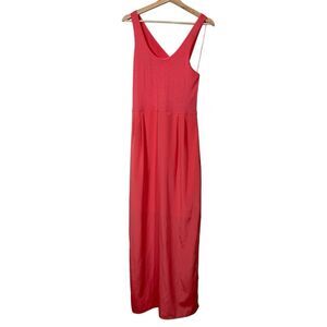 NWOT Kenneth Cole Coral "Capucina" Sleeveless w/Slit Maxi Dress Women's Size M